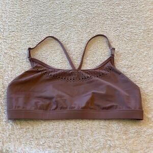 Victorias Secret Sport Bra Womens Large Adjustable‎ Purple Mauve Strappy Lounge